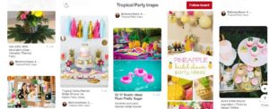 Tropical Bridal Shower Pinterest Inspiration Board