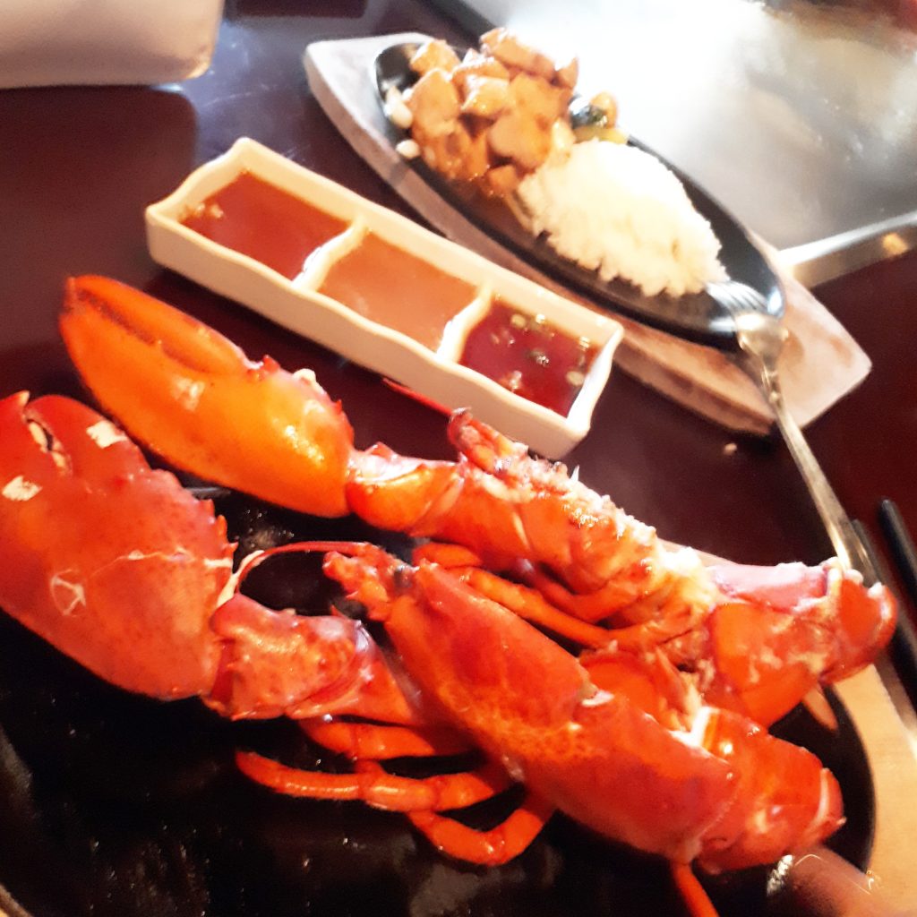 Lobster Dinner at Teppan Village Whistler