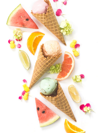 Summer Festival Tropical Fruit and Ice Cream